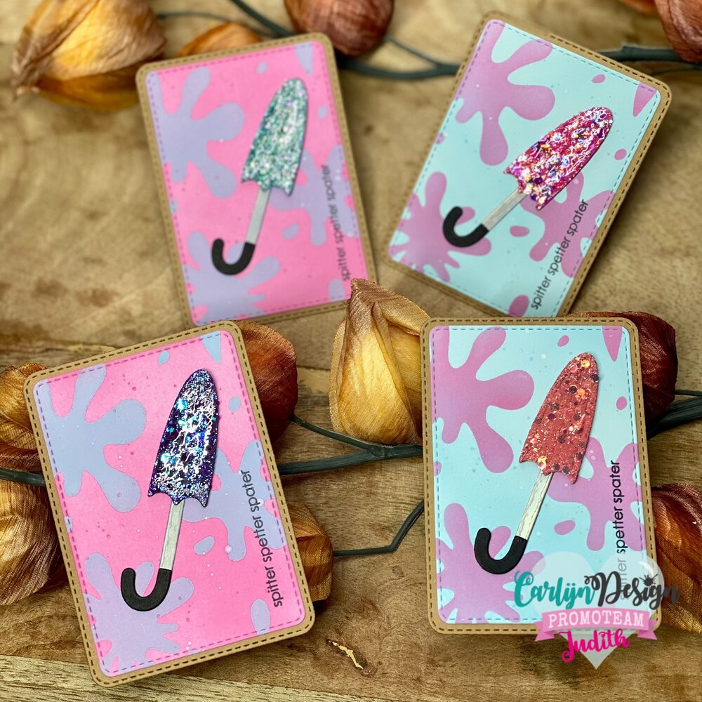 CarlijnDesign Stencils ATC Achtergrondjes (CDSC-0030)