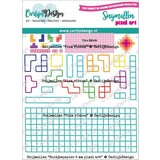 CarlijnDesign Snijmallen Ruitjespapier 5 mm Pixel Art (CDSN-0249) (DISCONTINUED)