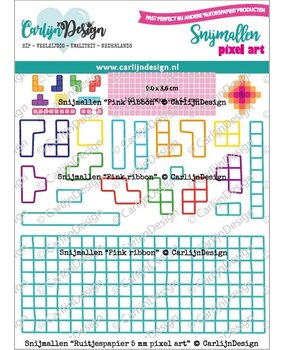 CarlijnDesign Dies Graph Paper 5 mm Pixel Art (CDSN-0249)