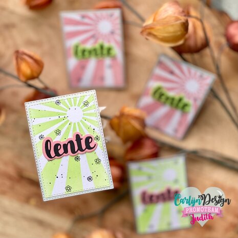 CarlijnDesign Snijmallen ATC Rechthoeken Stitching (CDSN-0247)