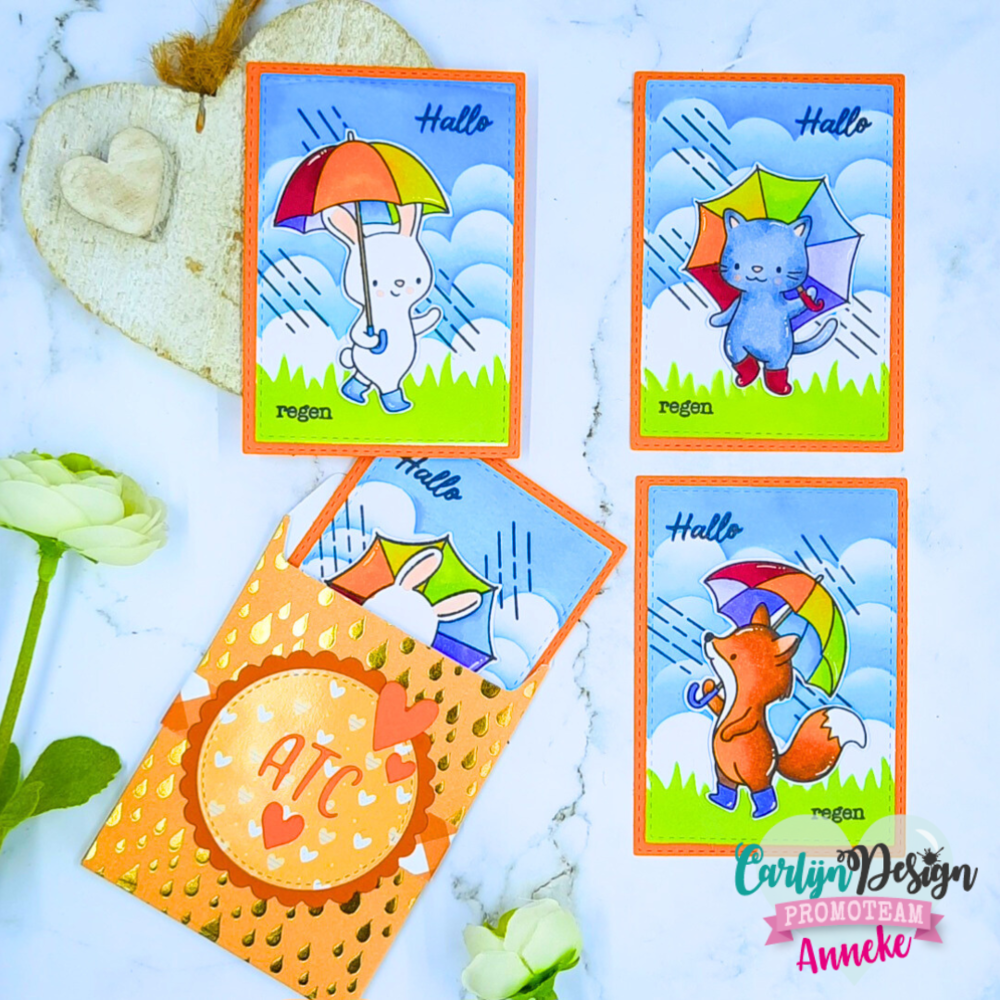 CarlijnDesign Snijmallen ATC Coin Cirkels + Envelop (CDSN-0248)