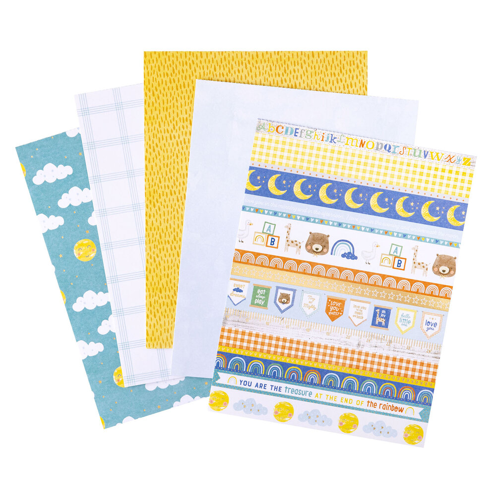 American Crafts Hello Little Boy 6x8 Inch Paper Pad (36 Sheets) (34030013) (OUTLET) American Crafts Hello Little Boy 6x8 Inch Paper Pad (36 Sheets) (34030013) (OUTLET)