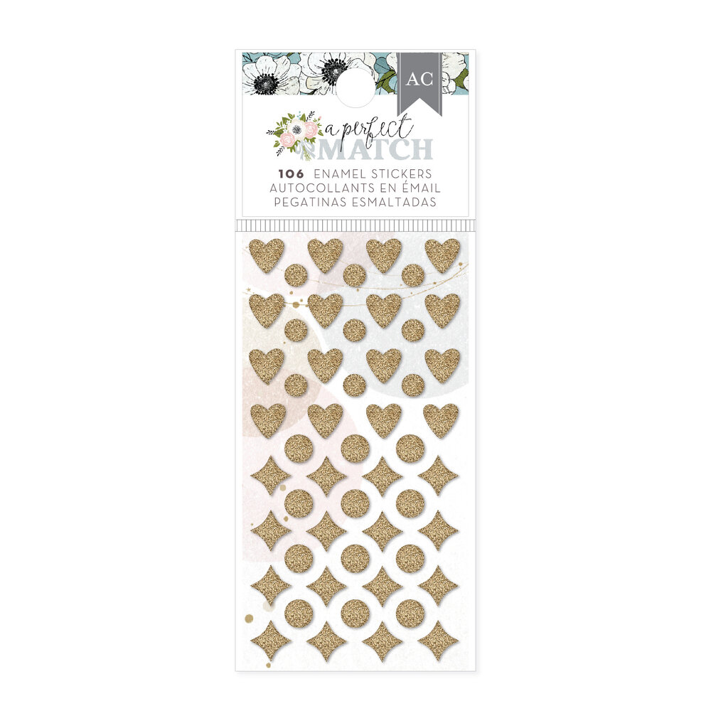 American Crafts A Perfect Match Enamel Stickers (106pcs) (34025965) (OUTLET)