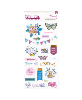 American Crafts Dreamer Thickers Foam Phrase Stickers (42pcs) (34025907) (OUTLET) American Crafts Dreamer Thickers Foam Phrase Stickers (42pcs) (34025907) (OUTLET)