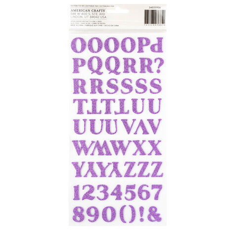 American Crafts Dreamer Thickers Glitter Foam Letter Sticker (119pcs) (34025906) (OUTLET) American Crafts Dreamer Thickers Glitter Foam Letter Sticker (119pcs) (34025906) (OUTLET)