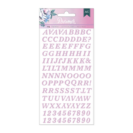 American Crafts Dreamer Stickers Puffy Alpha (120pcs) (34025909) (OUTLET)