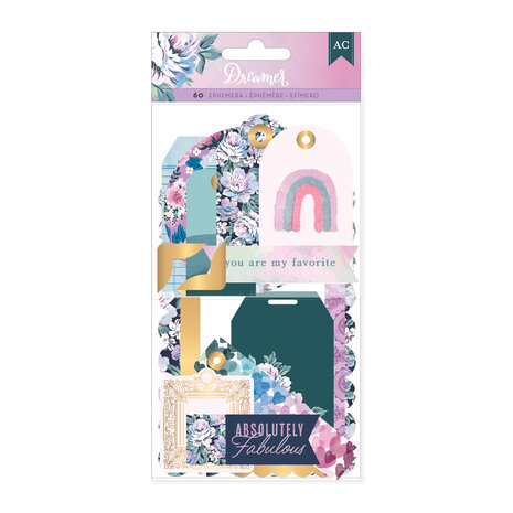 American Crafts Dreamer Ephemera Journaling (57pcs) (34025913) (OUTLET)