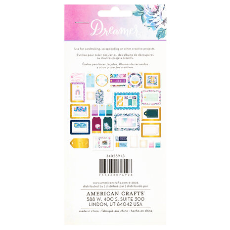 American Crafts Dreamer Ephemera Journaling (57pcs) (34025913) (OUTLET)