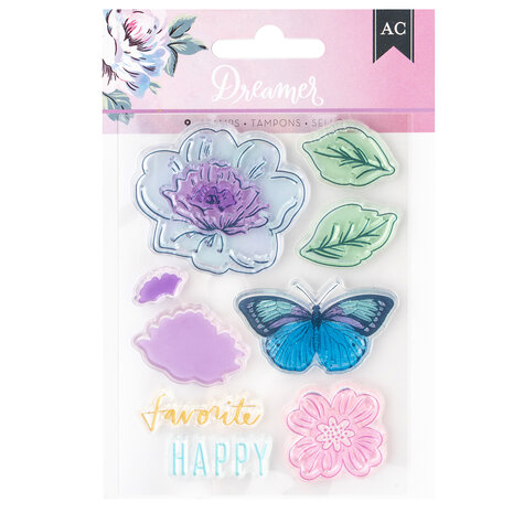 American Crafts Dreamer Acrylic Stamp (9pcs) (34026193) (OUTLET) American Crafts Dreamer Acrylic Stamp (9pcs) (34026193) (OUTLET)