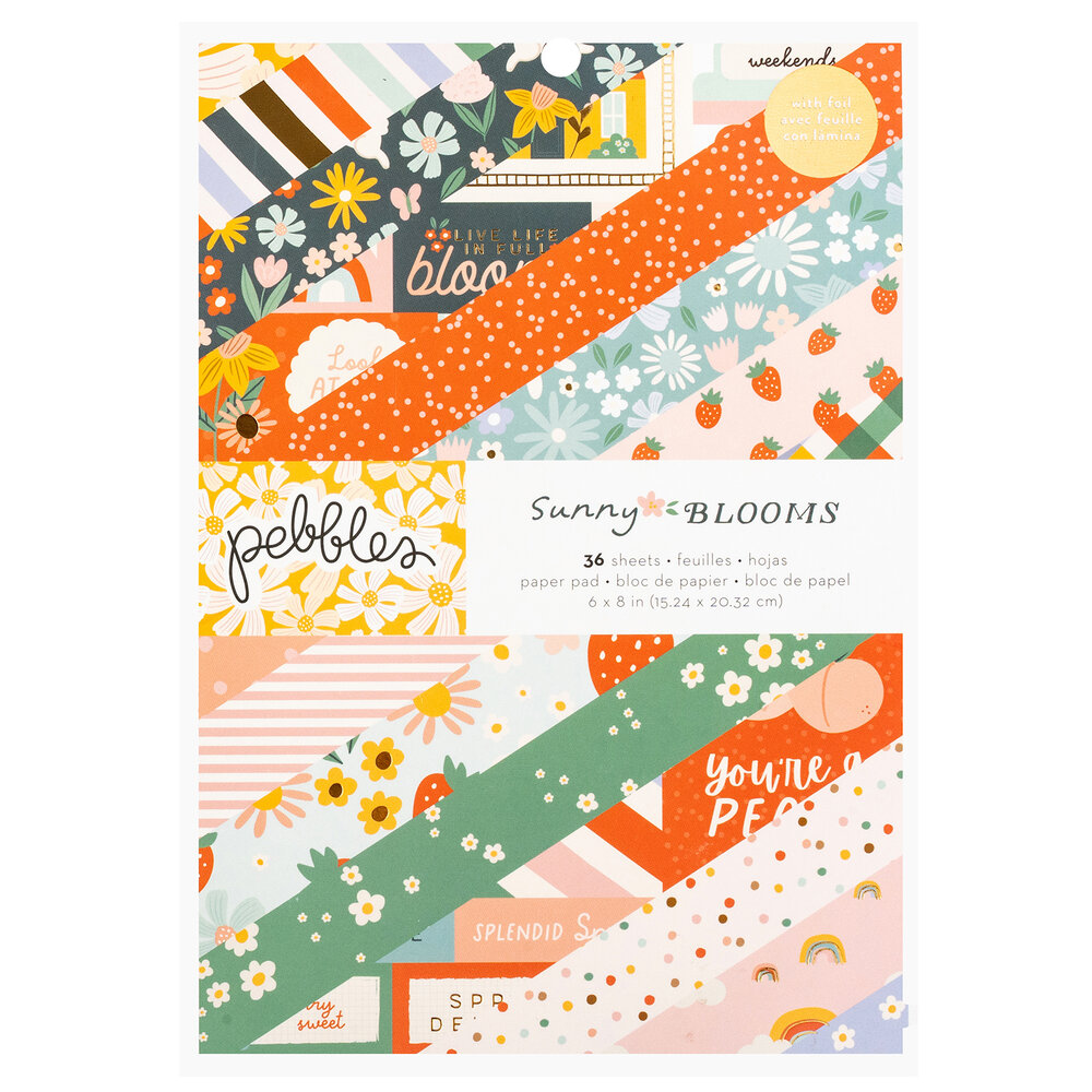 American Crafts Pebbles Sunny Bloom 6x8 Inch Paper Pad (34030119) (OUTLET) American Crafts Pebbles Sunny Bloom 6x8 Inch Paper Pad (34030119) (OUTLET)
