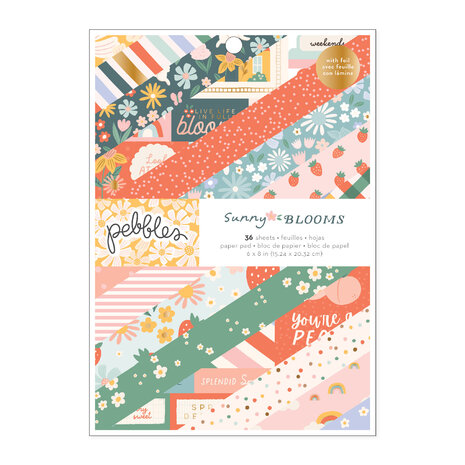 American Crafts Pebbles Sunny Bloom 6x8 Inch Paper Pad (34030119) (OUTLET) American Crafts Pebbles Sunny Bloom 6x8 Inch Paper Pad (34030119) (OUTLET)