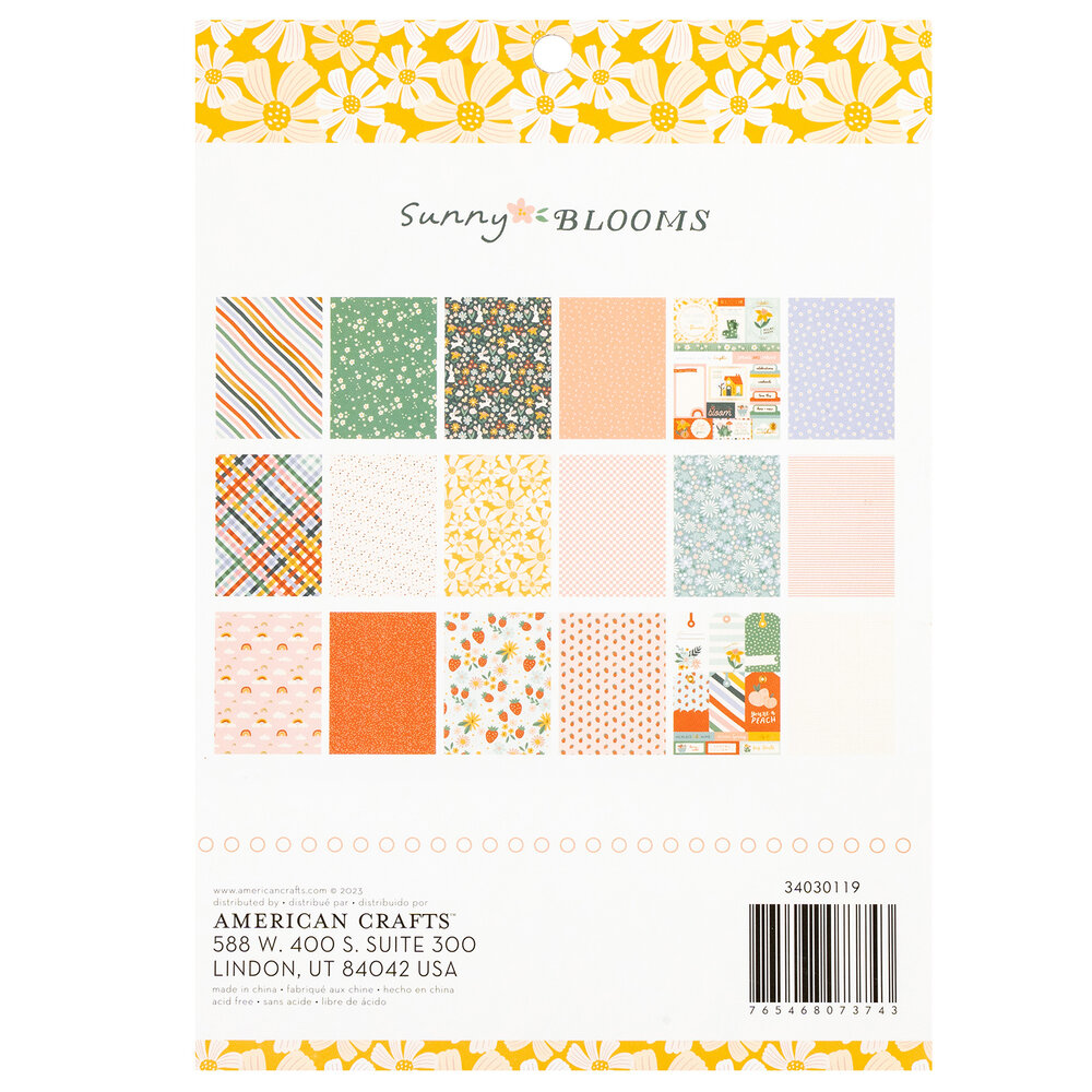 American Crafts Pebbles Sunny Bloom 6x8 Inch Paper Pad (34030119) (OUTLET) American Crafts Pebbles Sunny Bloom 6x8 Inch Paper Pad (34030119) (OUTLET)