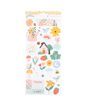 American Crafts Pebbles Sunny Bloom 6x12 Inch Stickers Icons Gold Foil (77pcs) (34030122) (OUTLET) American Crafts Pebbles Sunny Bloom 6x12 Inch Stickers Icons Gold Foil (77pcs) (34030122) (OUTLET)