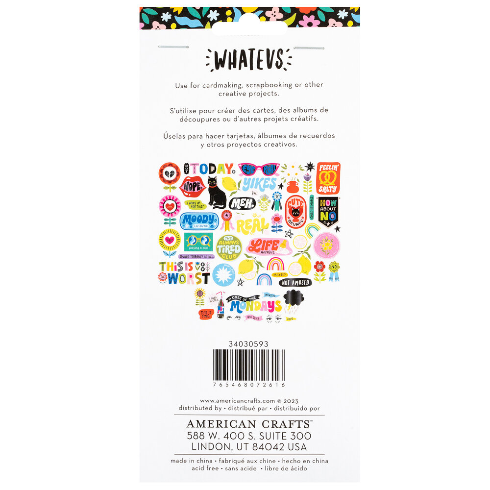 American Crafts Whatevs Ephemera Icons (60pcs) (34030593) (OUTLET) American Crafts Whatevs Ephemera Icons (60pcs) (34030593) (OUTLET)