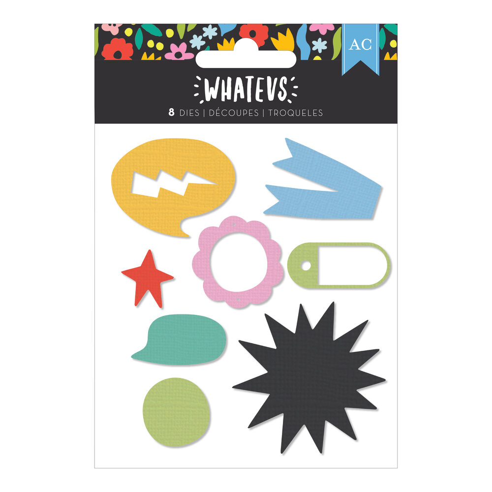American Crafts Whatevs Dies (8pcs) (34030595) (OUTLET) American Crafts Whatevs Dies (8pcs) (34030595) (OUTLET)