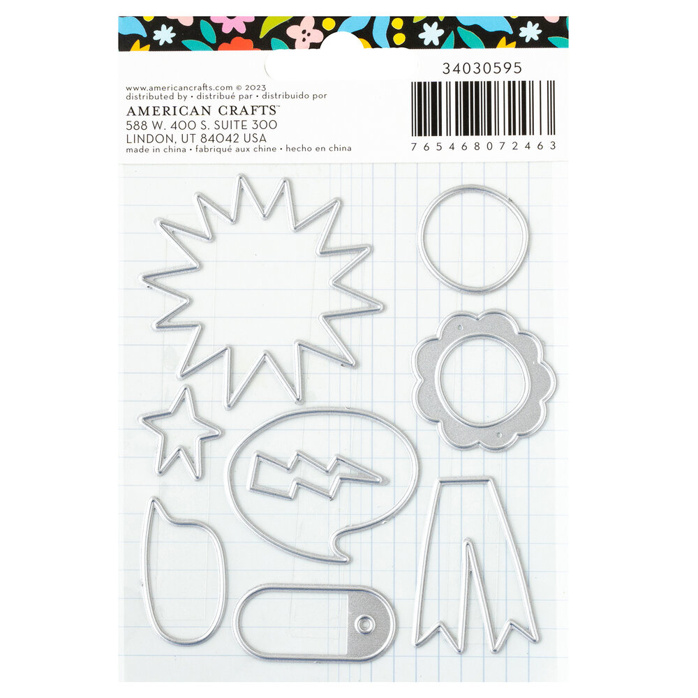 American Crafts Whatevs Dies (8pcs) (34030595) (OUTLET) American Crafts Whatevs Dies (8pcs) (34030595) (OUTLET)