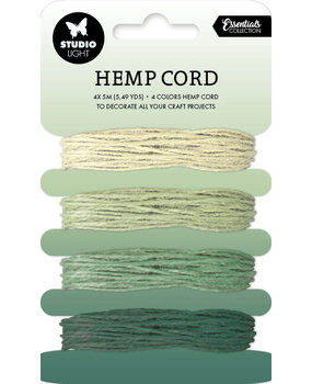 Studio Light Hemp Cord Shades Of Green 4colors x 5m (SL-ES-RIB08) (BASIC) Studio Light Hemp Cord Shades Of Green 4colors x 5m (SL-ES-RIB08) (BASIC)