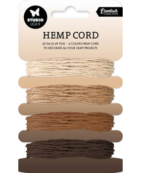 Studio Light Hemp Cord Shades Of Brown 4colors x 5m (SL-ES-RIB10) (BASIC) Studio Light Hemp Cord Shades Of Brown 4colors x 5m (SL-ES-RIB10) (BASIC)