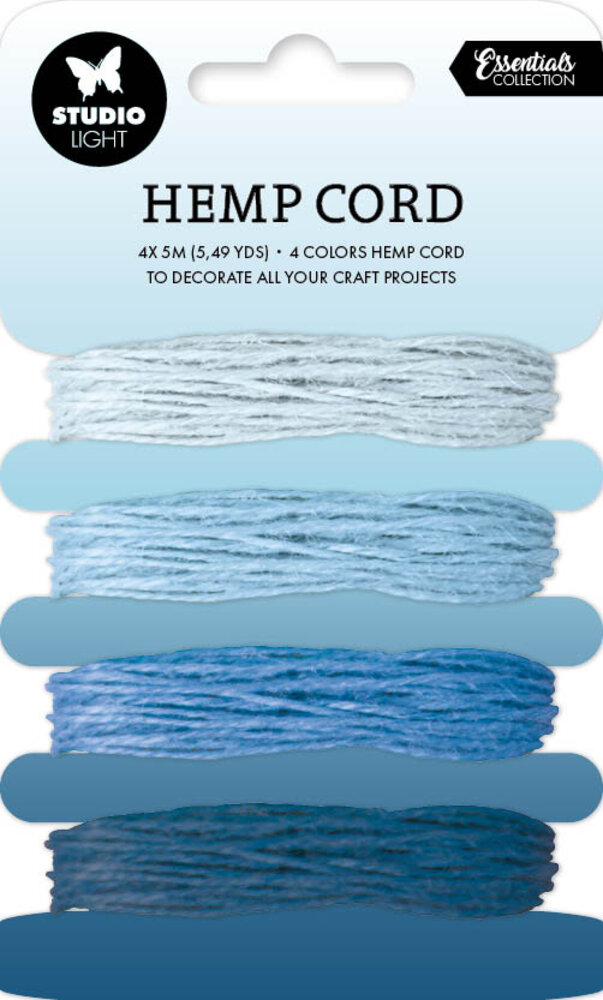 Studio Light Hemp Cord Shades Of Blue 4colors x 5m (SL-ES-RIB09) (BASIC)