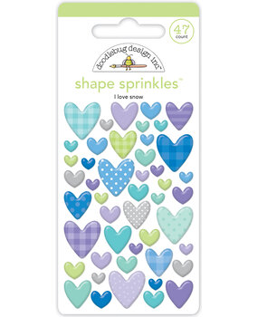 Doodlebug Design I Love Snow Shape Sprinkles (8346) (DISCONTINUED)