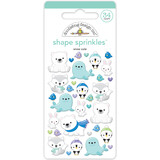 Doodlebug Design Snow Cute Shape Sprinkles (8345) (DISCONTINUED)