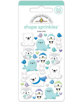 Doodlebug Design Snow Cute Shape Sprinkles (8345) (OUTLET)