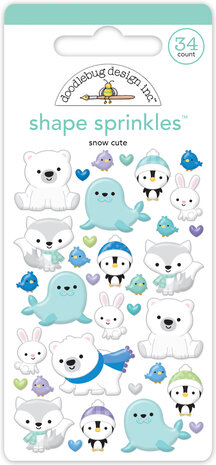 Doodlebug Design Snow Cute Shape Sprinkles (8345) (DISCONTINUED) Doodlebug Design Snow Cute Shape Sprinkles (8345) (DISCONTINUED)