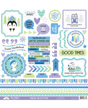 Doodlebug Design Snow Much Fun This & That Stickers (8376) (DISCONTINUED)