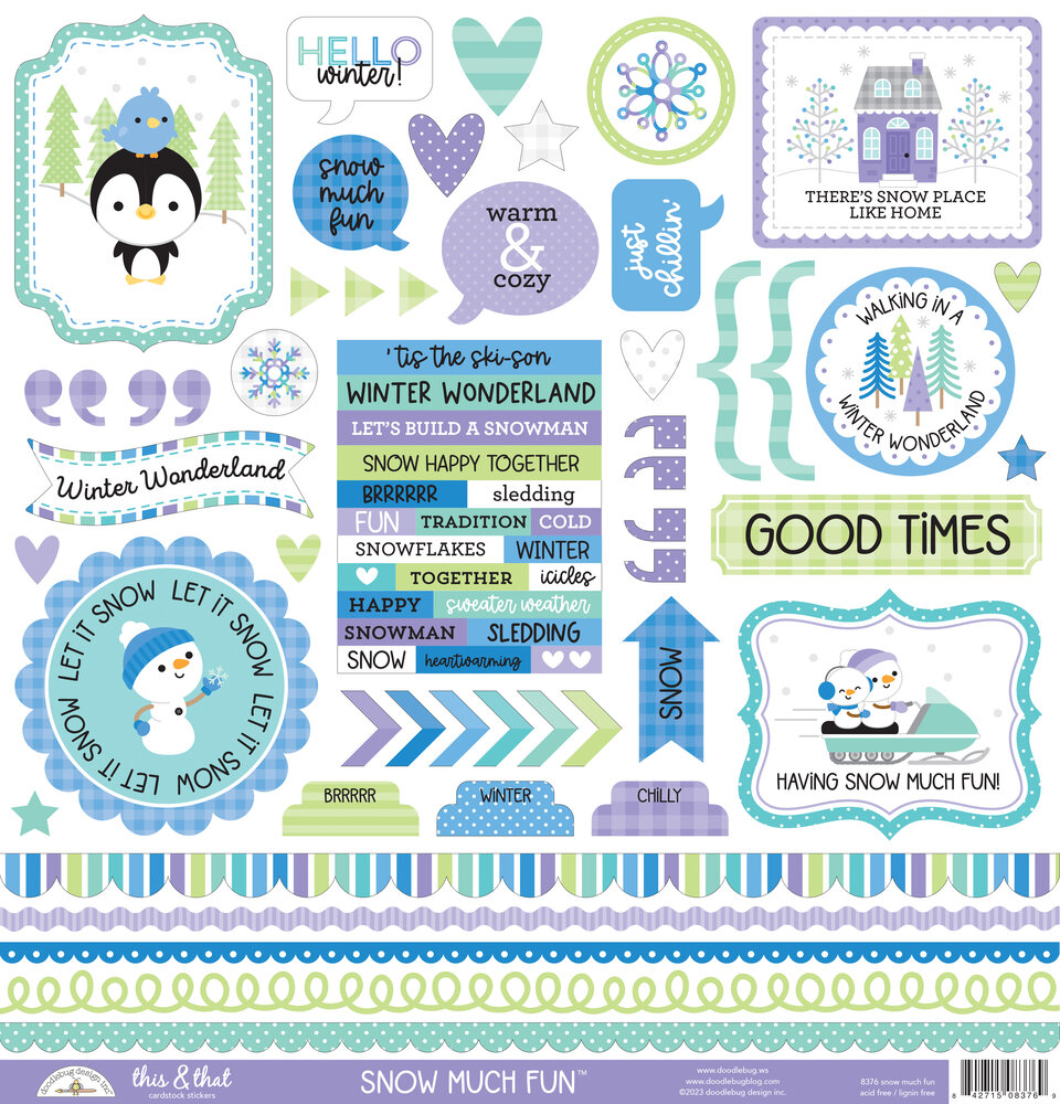 Doodlebug Design Snow Much Fun 12x12 Inch Paper Pack (8391) (DISCONTINUED) Doodlebug Design Snow Much Fun 12x12 Inch Paper Pack (8391) (DISCONTINUED)