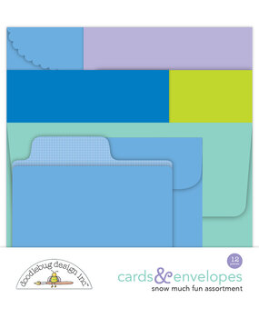 Doodlebug Design Snow Much Fun Assortment Cards & Envelopes (8373) (DISCONTINUED)