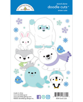 Doodlebug Design Snow Cute Doodle Cuts (8369) (OUTLET)