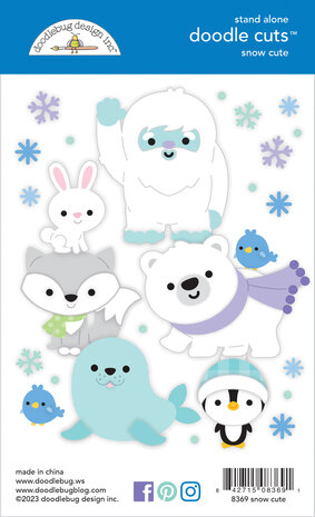 Doodlebug Design Snow Cute Doodle Cuts (8369) (OUTLET)