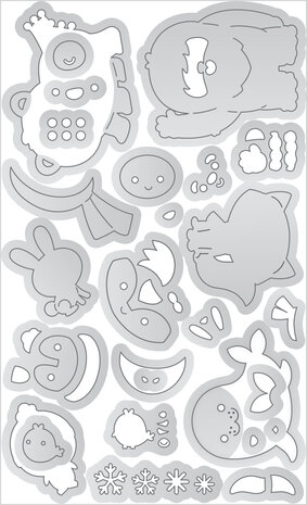 Doodlebug Design Snow Cute Doodle Cuts (8369) (OUTLET)
