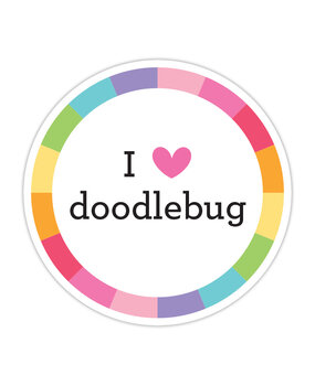 Doodlebug Design I Love Doodlebug Sticker Doodle (8422) (DISCONTINUED)