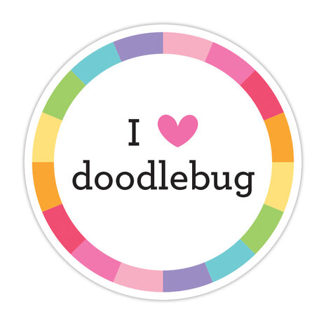 Doodlebug Design I Love Doodlebug Sticker Doodle (8422) (DISCONTINUED)