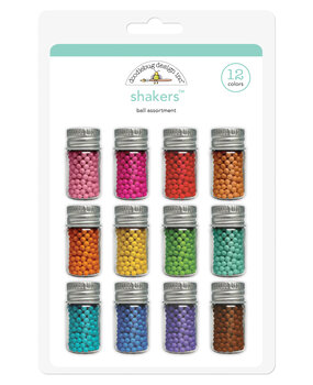 Doodlebug Design Assortment Ball Shakers (12pcs) (8420) (DISCONTINUED)