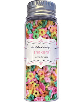 Doodlebug Design Spring Flowers Shakers (8446) (DISCONTINUED)