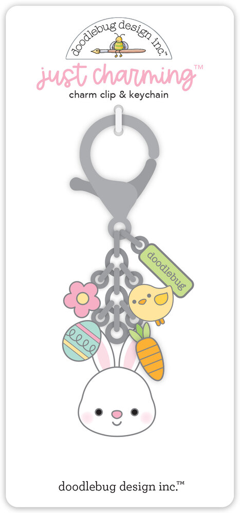 Doodlebug Design Bunny Hop Just Charming Clip & Keychain (8438) (DISCONTINUED) Doodlebug Design Bunny Hop Just Charming Clip & Keychain (8438) (DISCONTINUED)