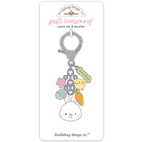 Doodlebug Design Bunny Hop Just Charming Clip & Keychain (8438) (DISCONTINUED)