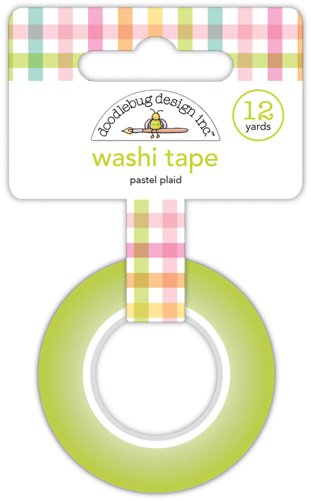 Doodlebug Design Pastel Plaid Washi Tape (7999) (OUTLET)