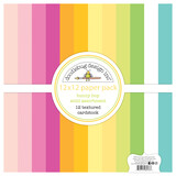 Doodlebug Design Bunny Hop 12x12 Inch Textured Cardstock Assortment Pack (8476) (DISCONTINUED)