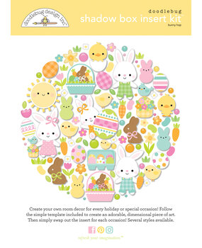 Doodlebug Design Bunny Hop Shadow Box Kit (8473) (OUTLET)