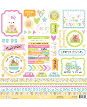 Doodlebug Design Bunny Hop This & That Stickers (8459) (DISCONTINUED)