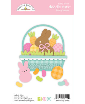 Doodlebug Design Bunny Basket Doodle Cuts (8449) (DISCONTINUED)
