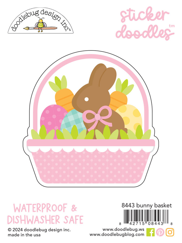 Doodlebug Design Bunny Basket Sticker Doodle (8443) (DISCONTINUED) Doodlebug Design Bunny Basket Sticker Doodle (8443) (DISCONTINUED)