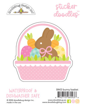 Doodlebug Design Bunny Basket Sticker Doodle (8443) (DISCONTINUED)