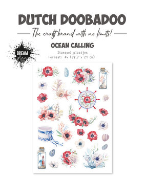 Dutch Doobadoo Dream Plan Do Ocean Calling A4 Die Cut Sheet (474.007.029)