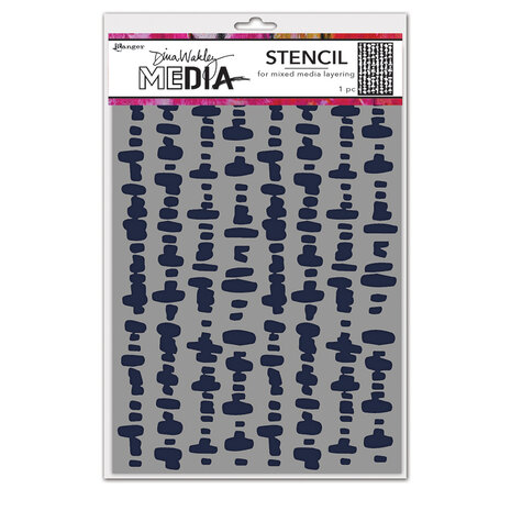 Ranger Dina Wakley MEdia Stencils Dash Columns (MDS83078) (DISCONTINUED) Ranger Dina Wakley MEdia Stencils Dash Columns (MDS83078) (DISCONTINUED)