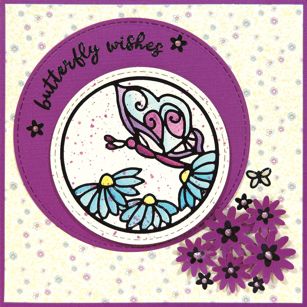 JEJE Produkt Krazy Kreations Stickers Butterflies (5pcs) (6.2311) (DISCONTINUED)