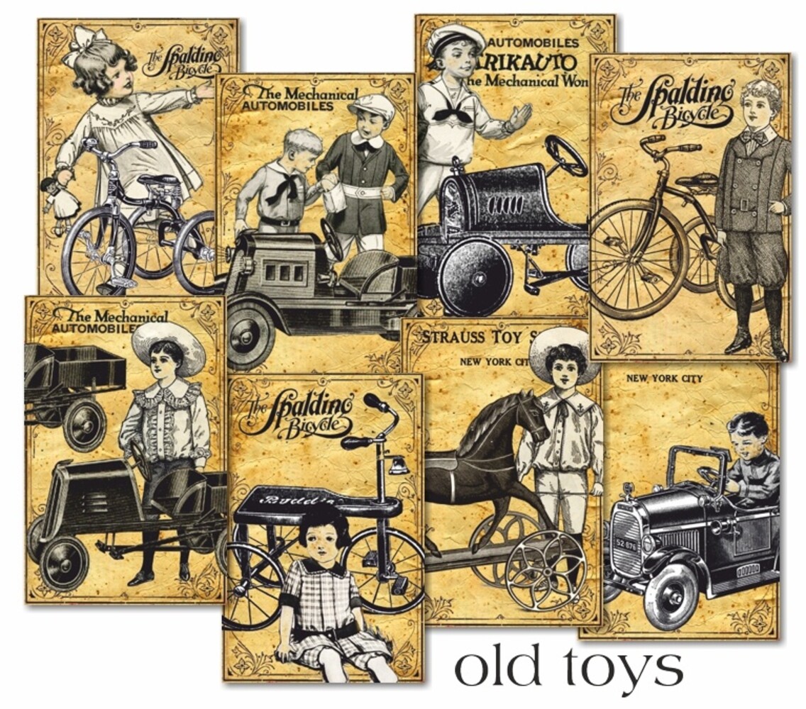 Decorer Old Toys Mini Paper Pack (DECOR-M147) (OUTLET) Decorer Old Toys Mini Paper Pack (DECOR-M147) (OUTLET)